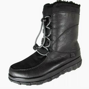 NEW Fitflop Sporty Lace Mukluk Boots black sz 5 35